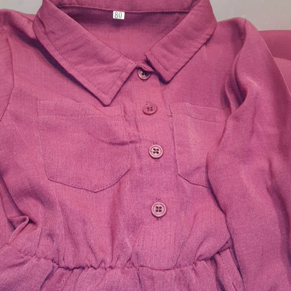 NWT 6-12mo Baby Romper, Jumpsuit Long Sleeve Pant - Picture 12 of 14